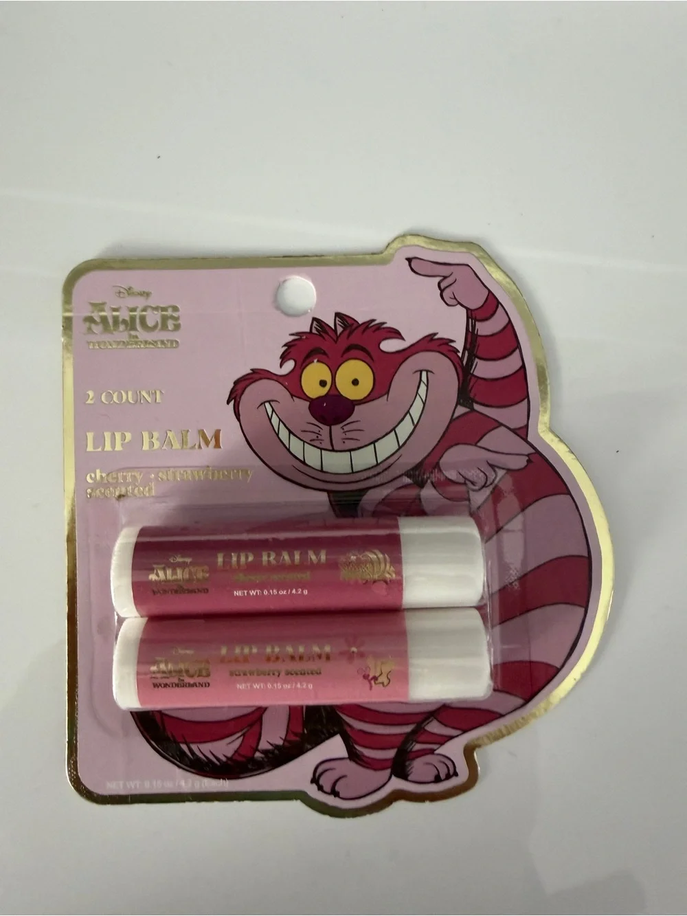 Disney Alice in Wonderland Lip & Skincare Set - Pink, White, Red